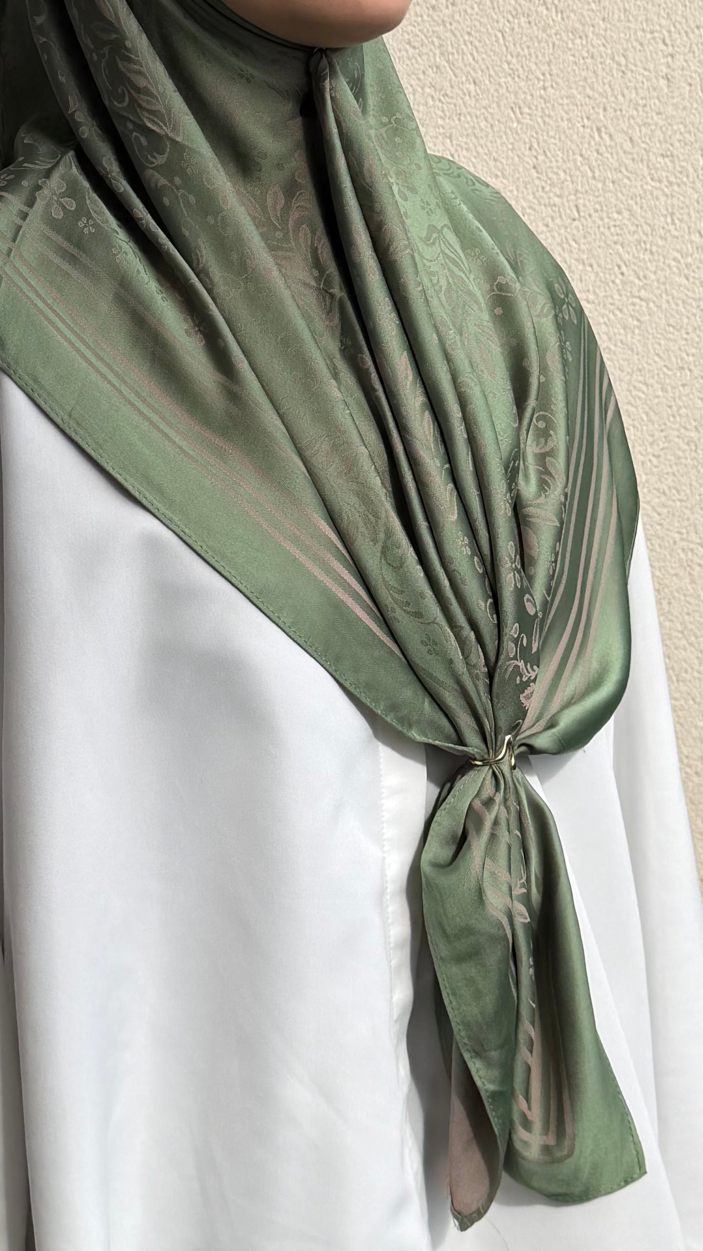 Voile carré - vert sauge