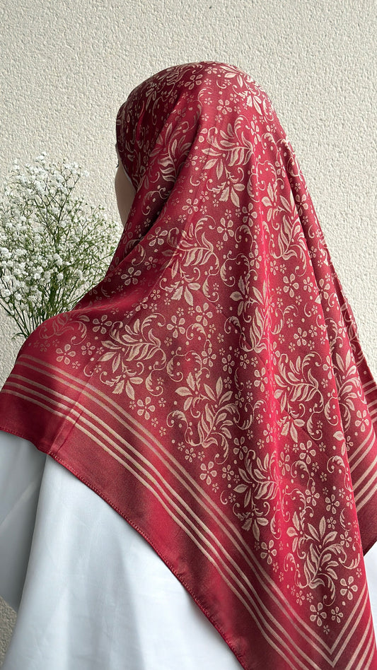 Voile Carré – Rouge bordeaux