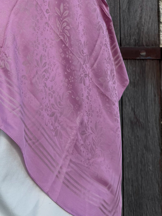 Voilé carré - Rose Bonbon