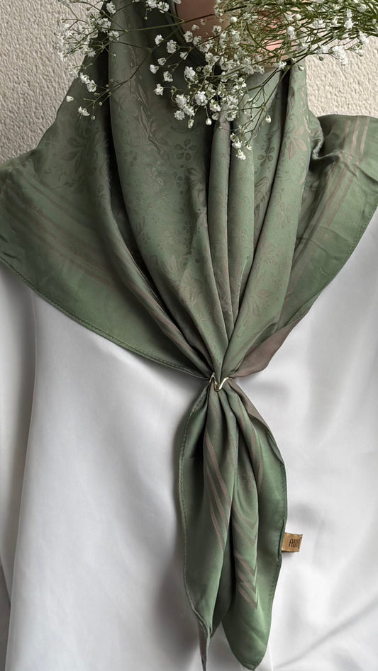 Voile carré - vert sauge