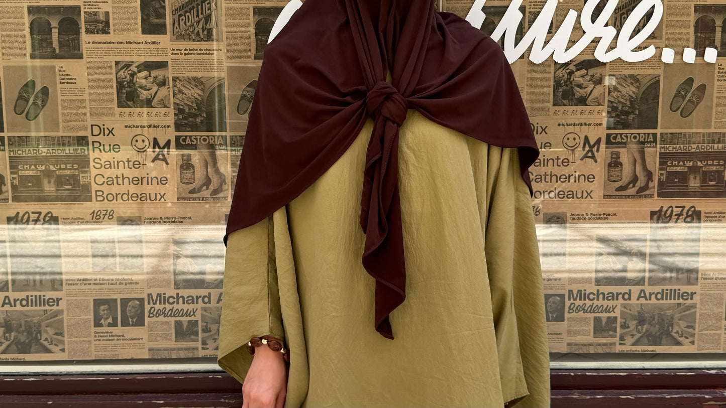 Voile Triangle - Marron Chocolat