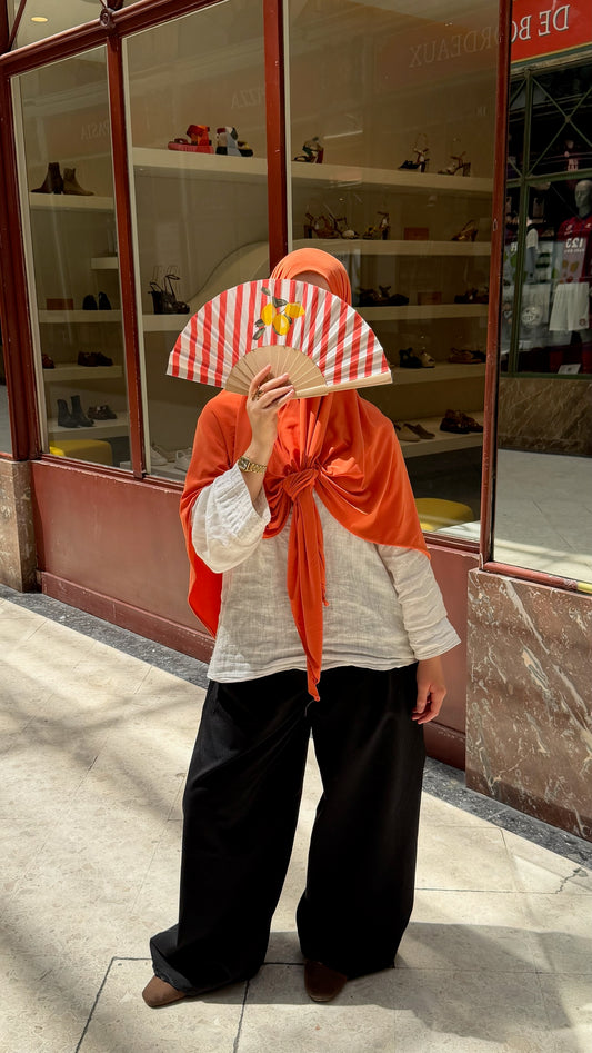 Voile Triangle - Orange vif