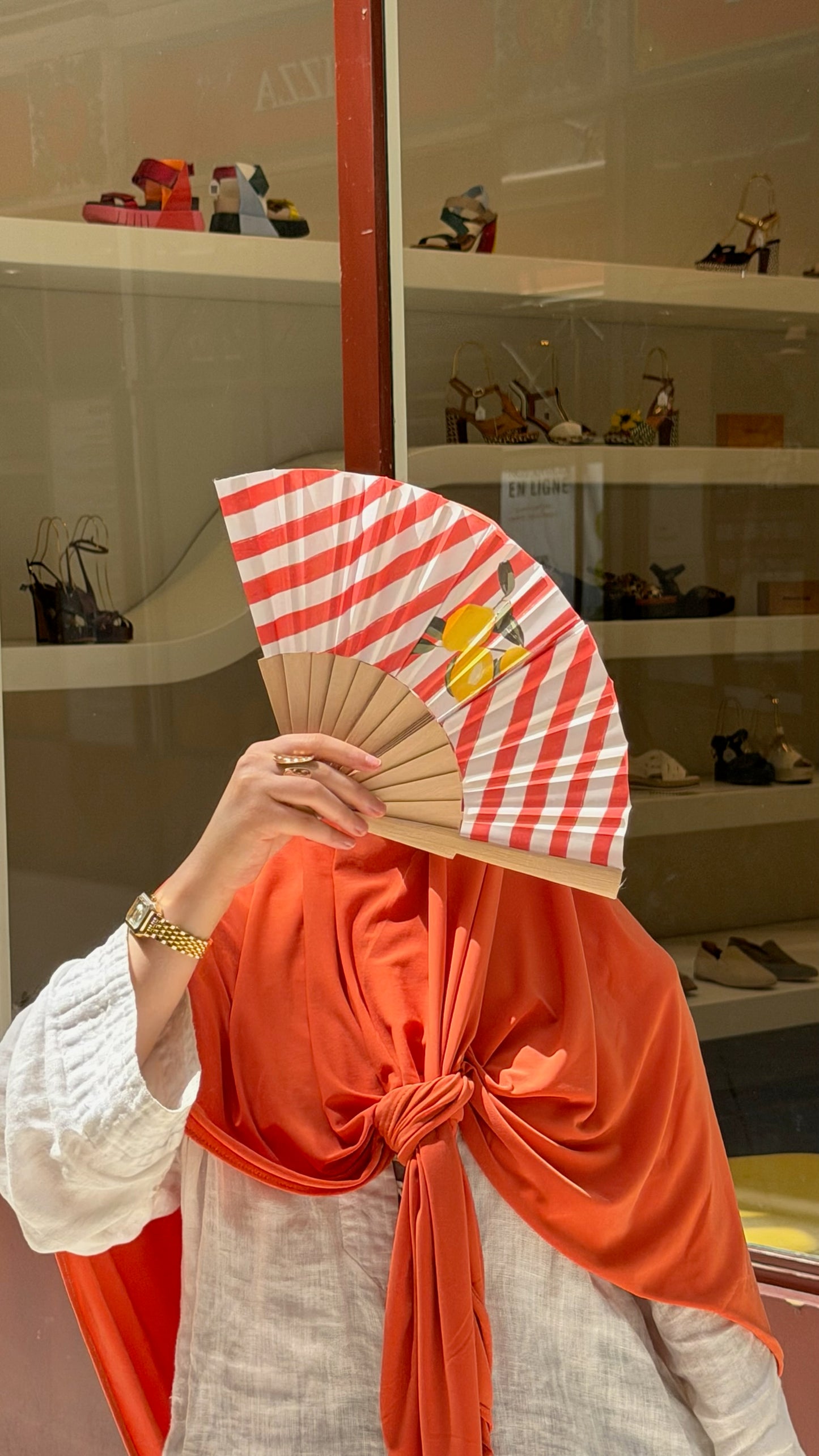 Voile Triangle - Orange vif